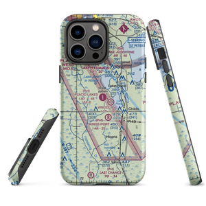 Placid Lakes Airport (09FA) VFR Sectional  Tough iPhone Case