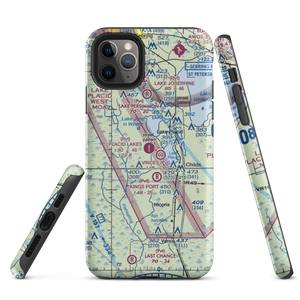 Placid Lakes Airport (09FA) VFR Sectional  Tough iPhone Case