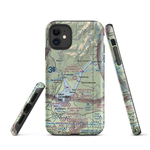 Plateau Sky Ranch Airport (1F2) VFR Sectional  Tough iPhone Case