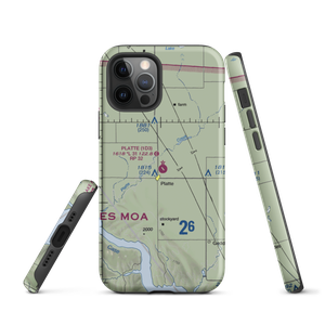 Platte Municipal Airport (1D3) VFR Sectional  Tough iPhone Case