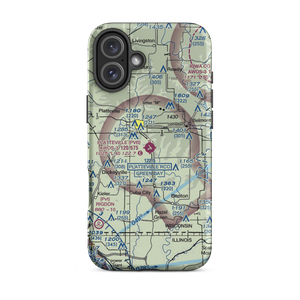 Platteville Municipal Airport (PVB) VFR Sectional  Tough iPhone Case