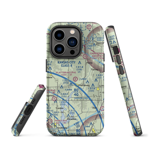 Plattsburg Airpark (5MO) VFR Sectional  Tough iPhone Case