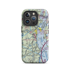 Plattsburgh International Airport (PBG) VFR Sectional  Tough iPhone Case