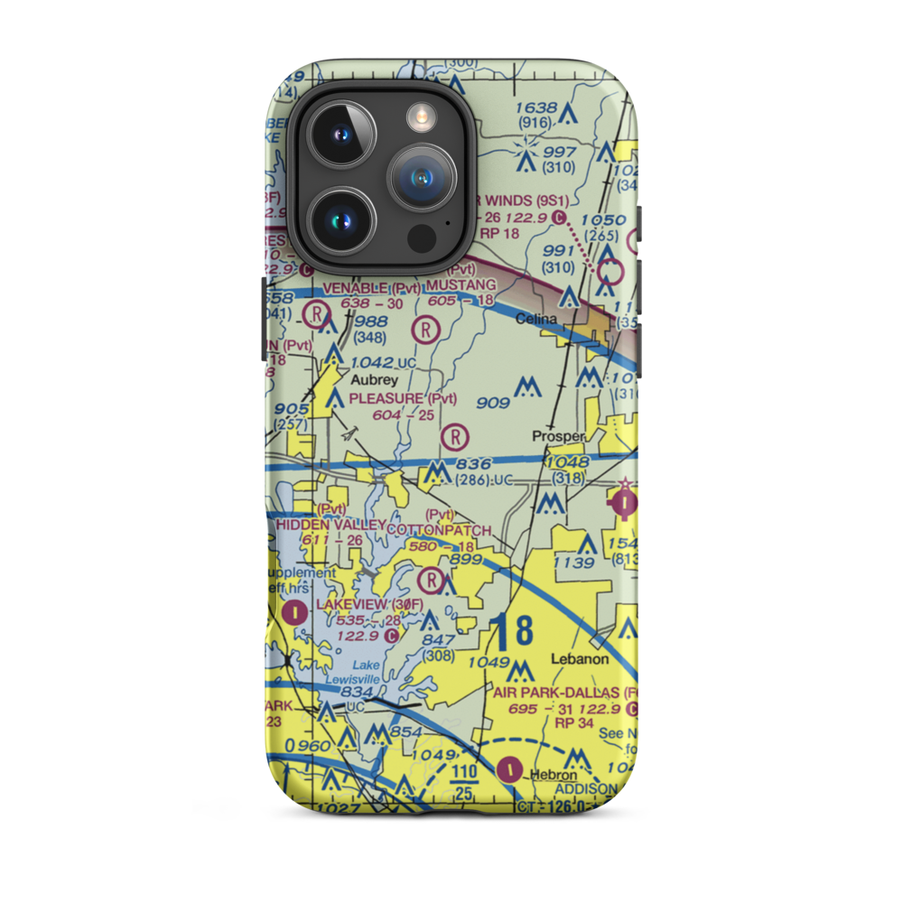 Pleasure Field (47TA) VFR Sectional  Tough iPhone Case iPhone 16 Pro Max model shown