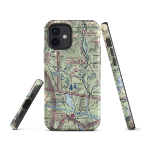 Plymouth Municipal Airport (1P1) VFR Sectional  Tough iPhone Case