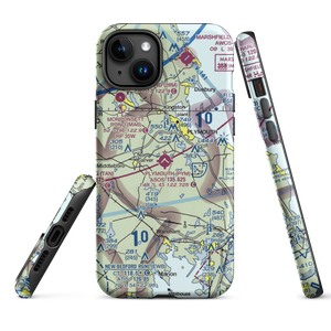 Plymouth Municipal Airport (PYM) VFR Sectional  Tough iPhone Case