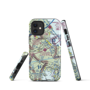 Plymouth Municipal Airport (PYM) VFR Sectional  Tough iPhone Case