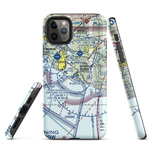 Point Mugu Naval Air Station (Naval Base Ventura Co) (NTD) VFR Sectional  Tough iPhone Case