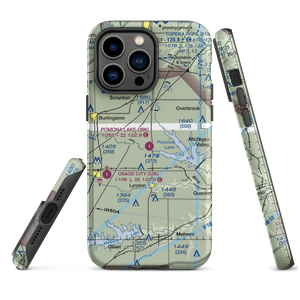 Pomona Lake Airport (39K) VFR Sectional  Tough iPhone Case