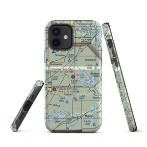 Pomona Lake Airport (39K) VFR Sectional  Tough iPhone Case