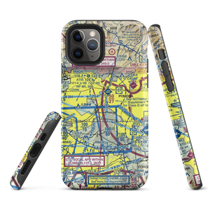 Pomona Police Department Heliport (98L) VFR Sectional  Tough iPhone Case