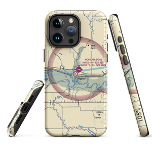 Poplar Airport (42S) VFR Sectional  Tough iPhone Case