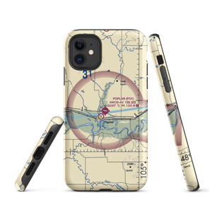 Poplar Muni Airport (PO1) VFR Sectional  Tough iPhone Case