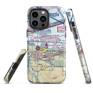 Port Angeles Cgas Airport (NOW) VFR Sectional  Tough iPhone Case