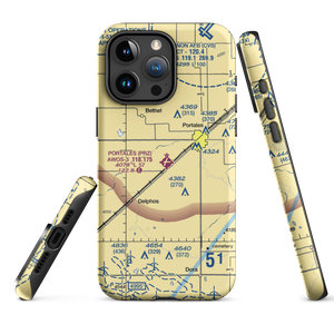 Portales Municipal Airport (PRZ) VFR Sectional  Tough iPhone Case