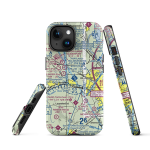 Portland Hillsboro Airport (HIO) VFR Sectional  Tough iPhone Case