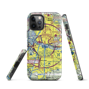 Portland International Airport (PDX) VFR Sectional  Tough iPhone Case