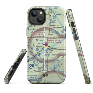 Portland Municipal Airport (PLD) VFR Sectional  Tough iPhone Case