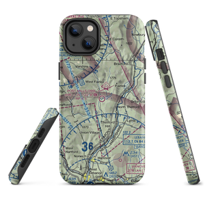 Post Mills Airport (2B9) VFR Sectional  Tough iPhone Case