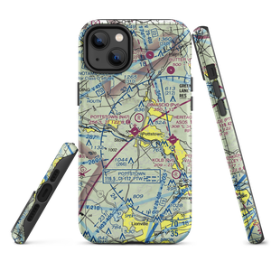 Pottstown Municipal Airport (N47) VFR Sectional  Tough iPhone Case