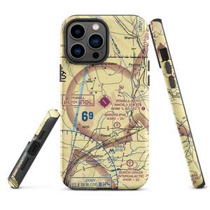 Powell Municipal Airport (POY) VFR Sectional  Tough iPhone Case