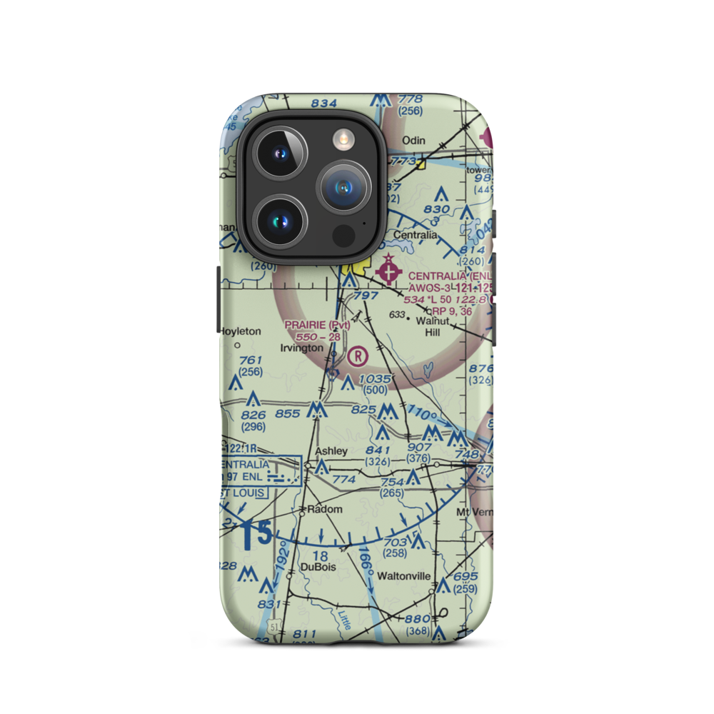 Prairie Airport (83IS) VFR Sectional  Tough iPhone Case iPhone 16 Pro model shown