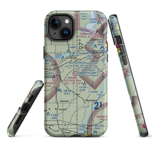 Prairie Cottage Airport (8KS8) VFR Sectional  Tough iPhone Case