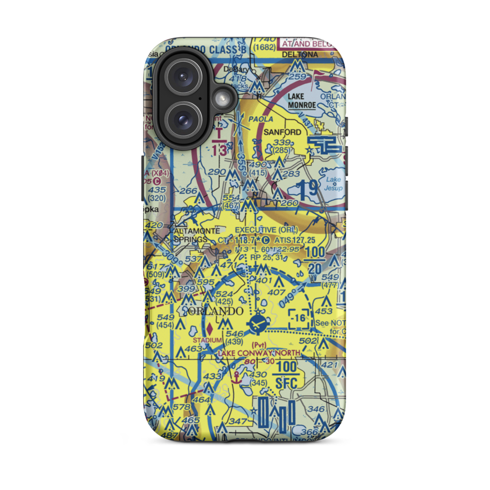 Prairie Lake Private Res Sp Mooring Facility (3FD9) VFR Sectional  Tough iPhone Case iPhone 16 Plus model shown