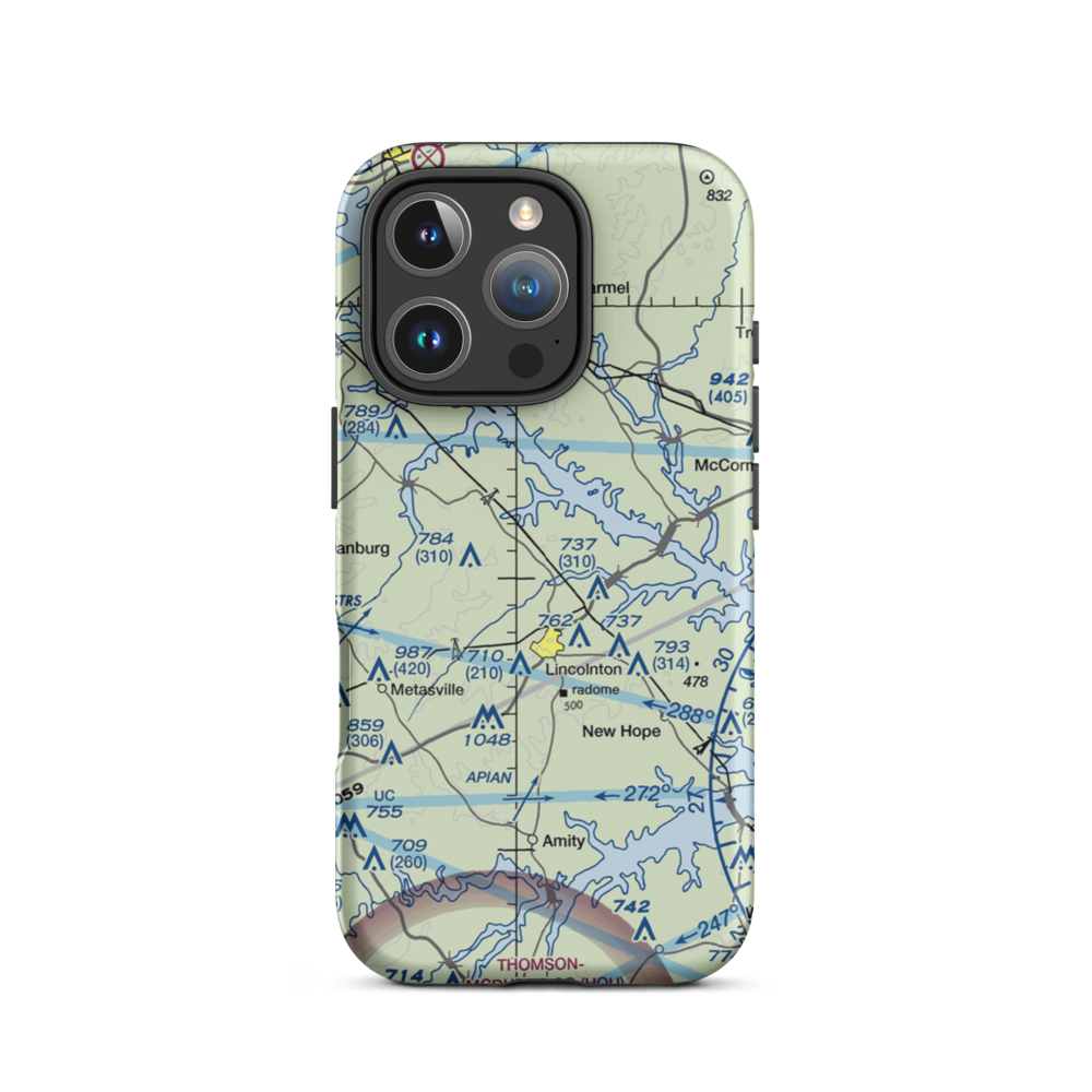 Prater Ranch Airport (3GE8) VFR Sectional  Tough iPhone Case iPhone 16 Pro model shown