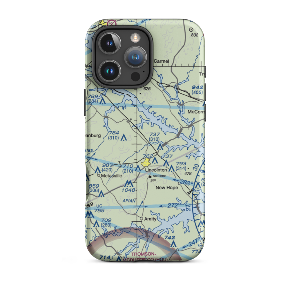 Prater Ranch Airport (3GE8) VFR Sectional  Tough iPhone Case iPhone 16 Pro Max model shown