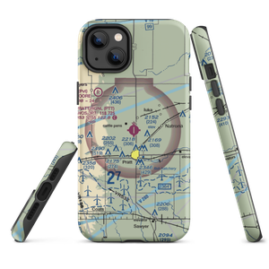 Pratt Regional Airport (PTT) VFR Sectional  Tough iPhone Case