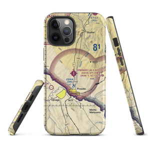 Presidio Lely International Airport (PRS) VFR Sectional  Tough iPhone Case