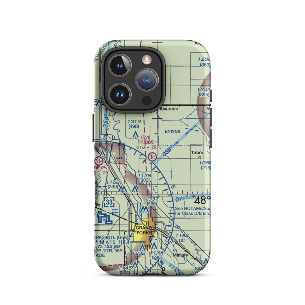 Pribbs Field (2MN0) VFR Sectional  Tough iPhone Case iPhone 16 Pro model shown