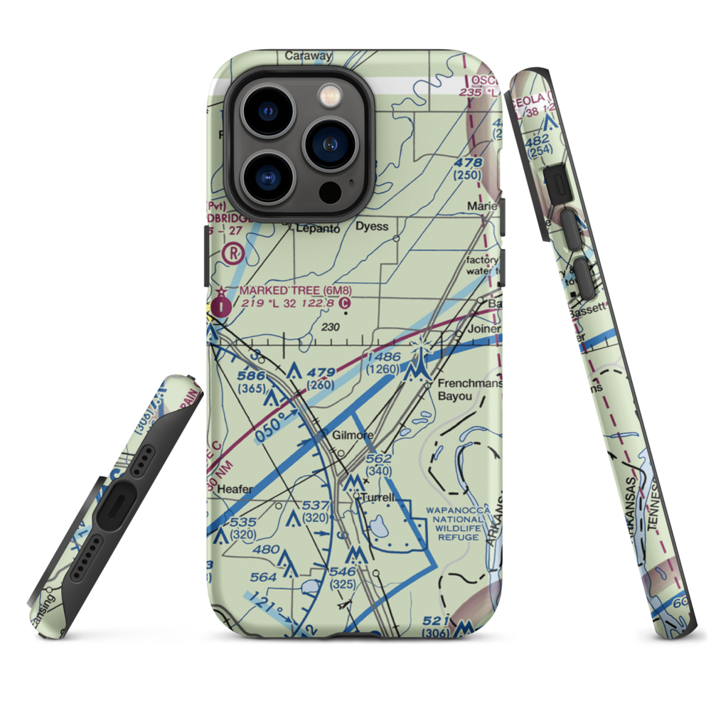 Price Field (80AR) VFR Sectional  Tough iPhone Case iPhone 14 Pro Max model shown