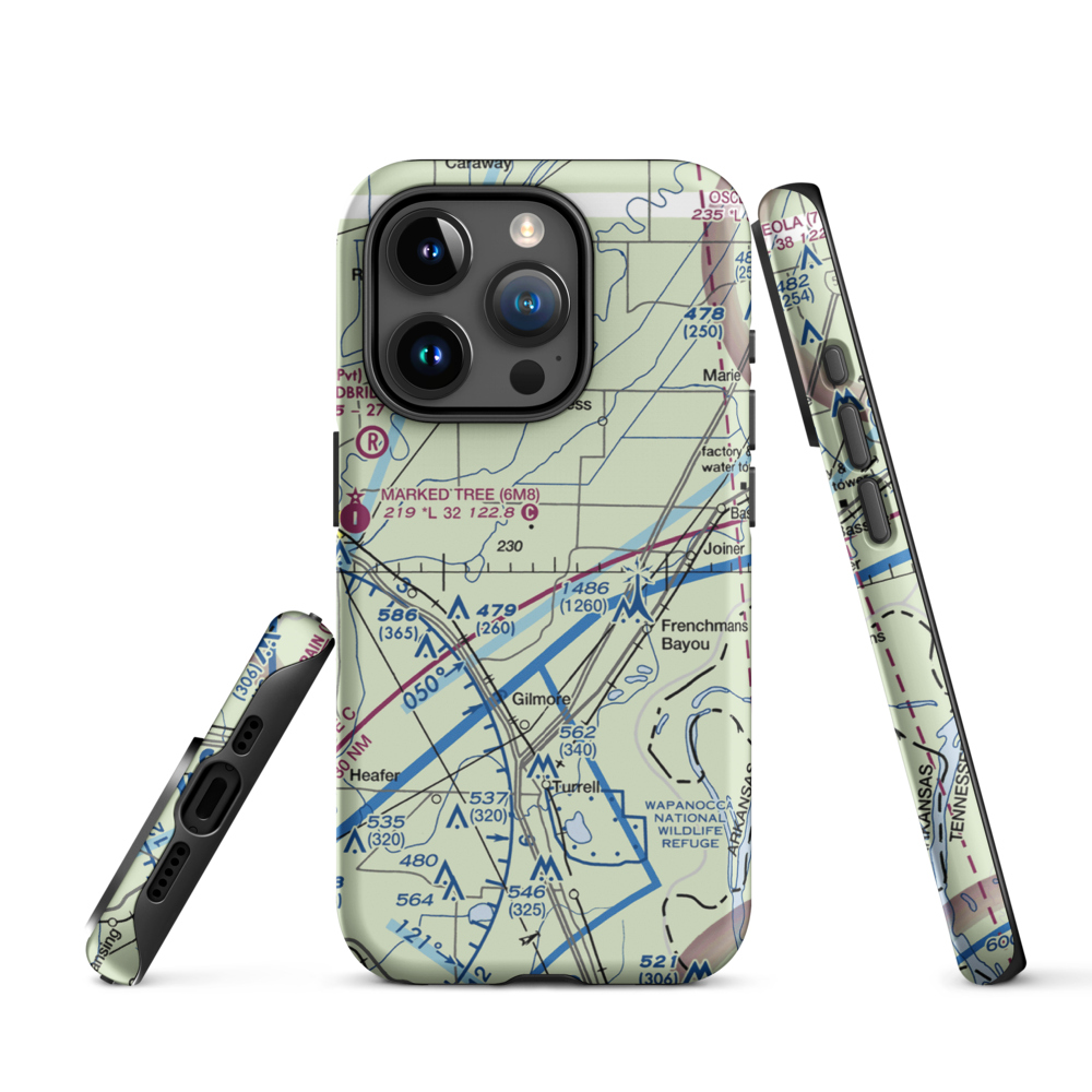 Price Field (80AR) VFR Sectional  Tough iPhone Case iPhone 15 Pro model shown