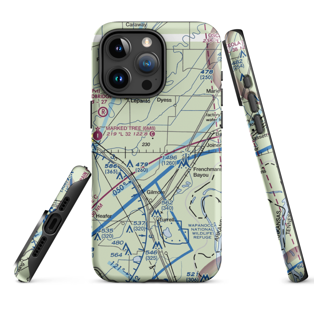 Price Field (80AR) VFR Sectional  Tough iPhone Case iPhone 15 Pro Max model shown