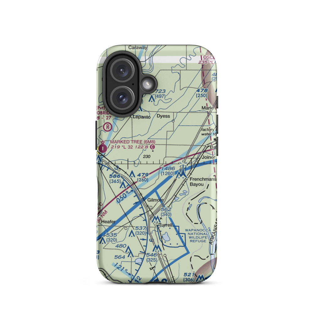 Price Field (80AR) VFR Sectional  Tough iPhone Case iPhone 16 model shown