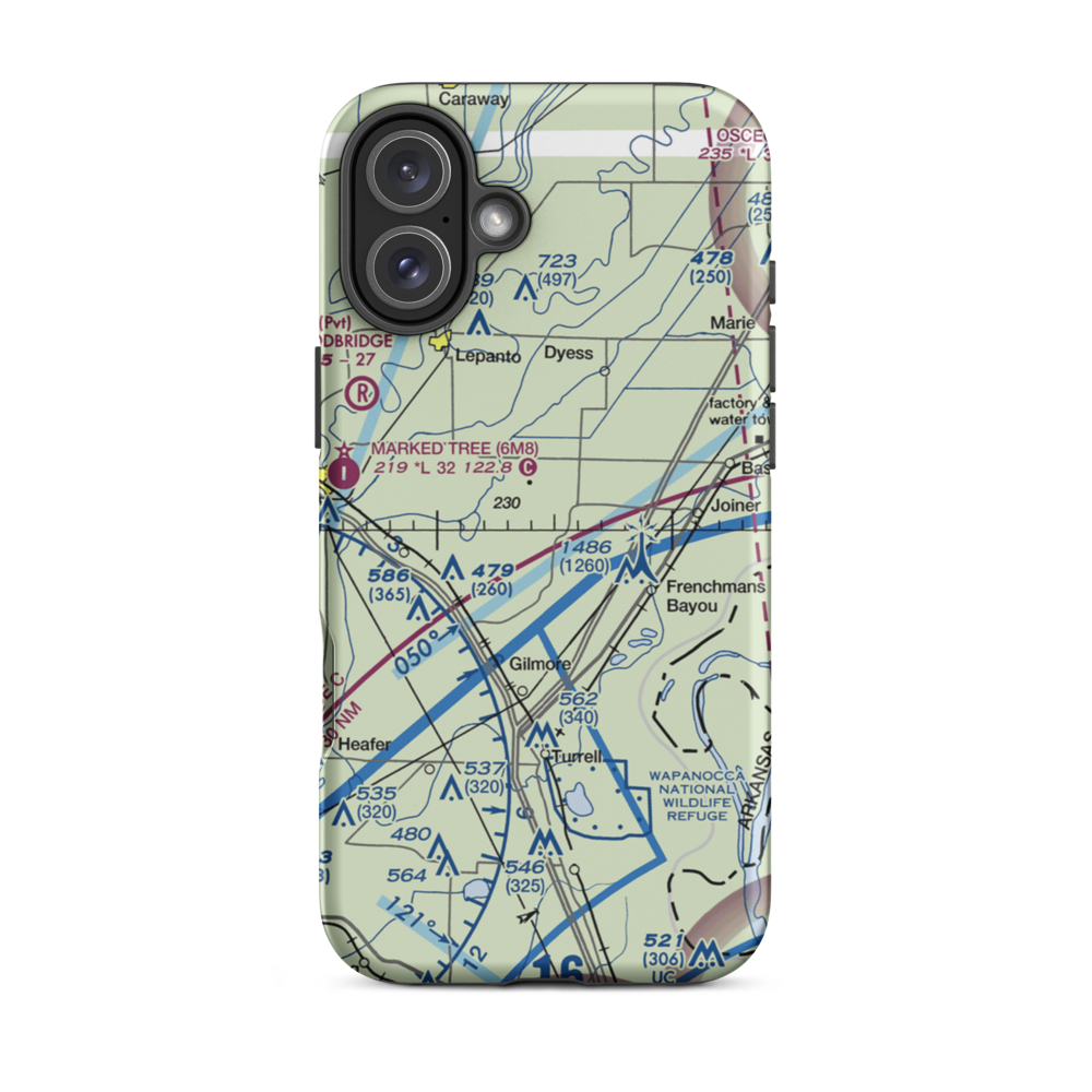 Price Field (80AR) VFR Sectional  Tough iPhone Case iPhone 16 Plus model shown