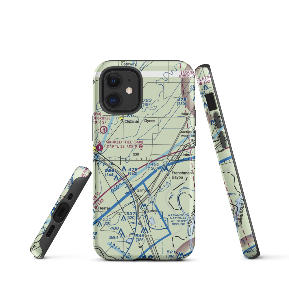 Price Field (80AR) VFR Sectional  Tough iPhone Case iPhone 12 mini model shown
