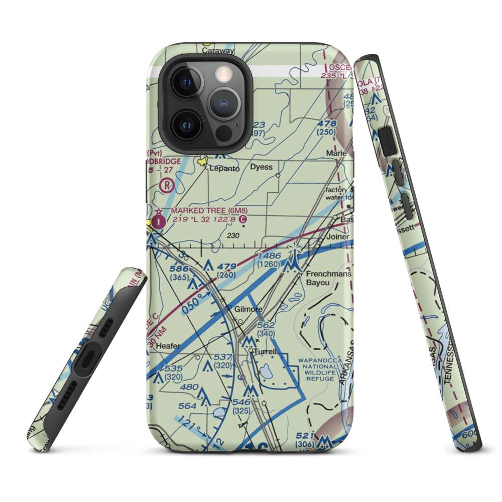 Price Field (80AR) VFR Sectional  Tough iPhone Case iPhone 12 Pro Max model shown