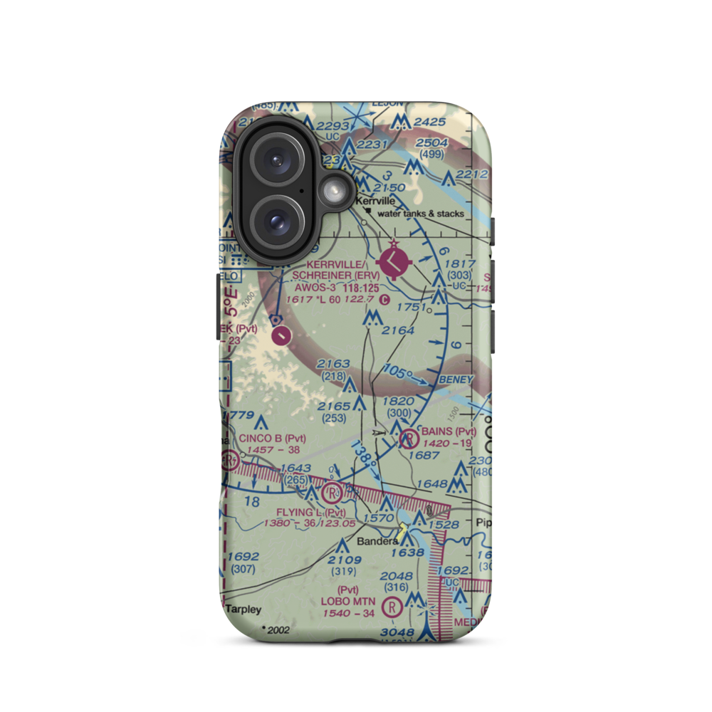 Prison Canyon Ranch Airport (US-0157) VFR Sectional  Tough iPhone Case iPhone 16 model shown