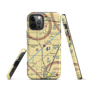 Pro Agri Airport (TS84) VFR Sectional  Tough iPhone Case