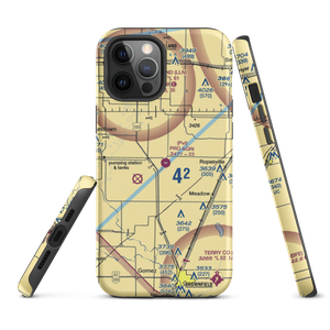 Pro Agri Airport (TS84) VFR Sectional  Tough iPhone Case