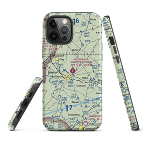 Providence Webster County Airport (8M9) VFR Sectional  Tough iPhone Case