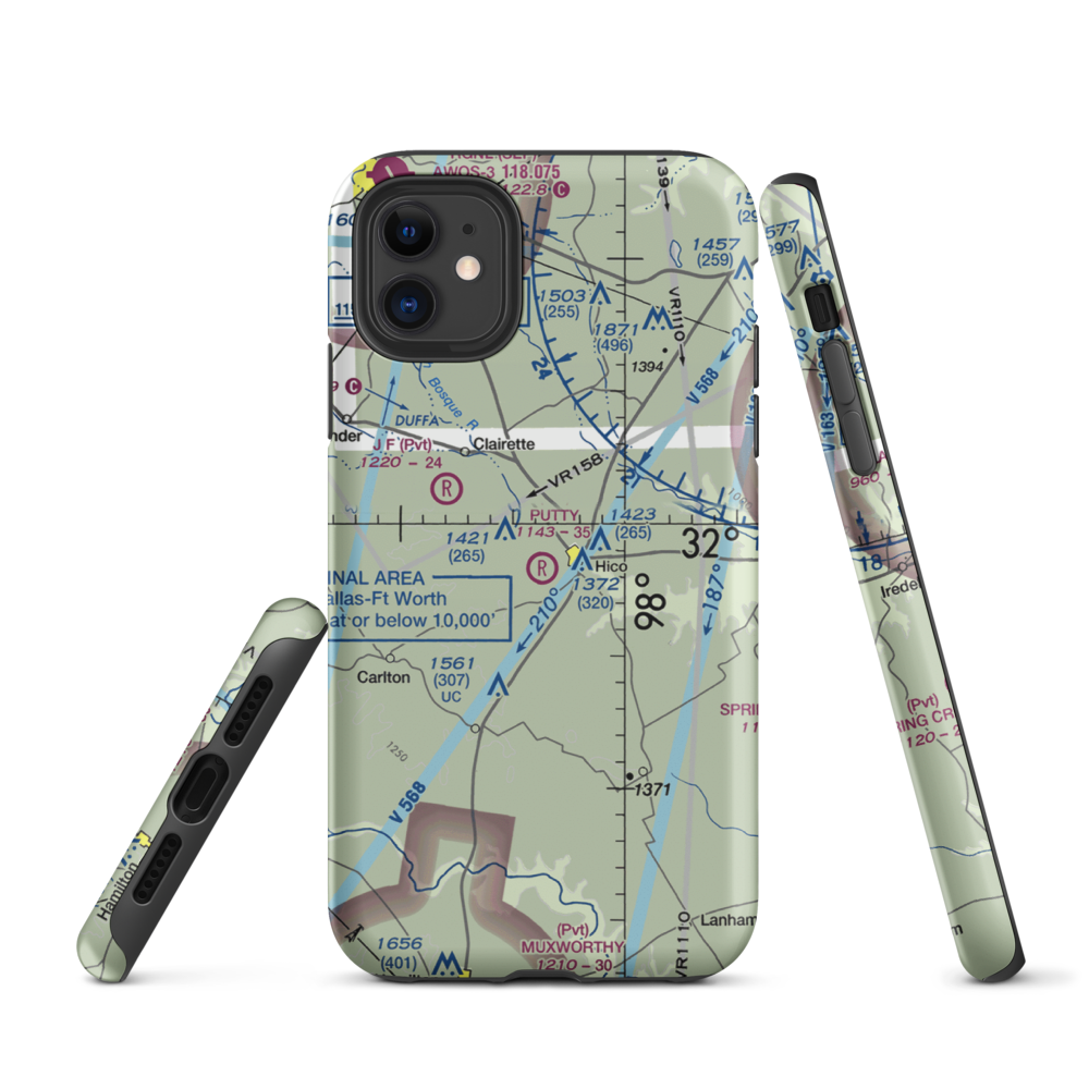 Putty Ranch Airport (TA78) VFR Sectional  Tough iPhone Case iPhone 11 model shown