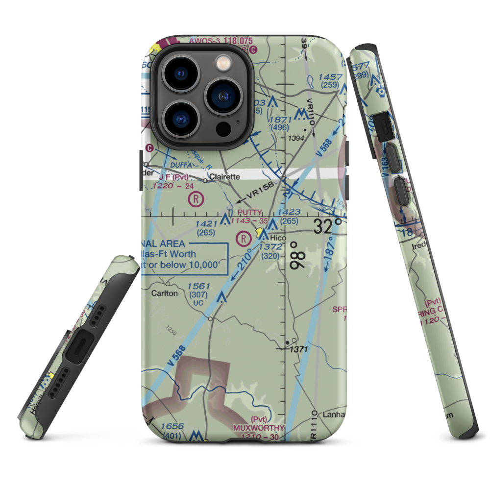 Putty Ranch Airport (TA78) VFR Sectional  Tough iPhone Case iPhone 13 Pro Max model shown