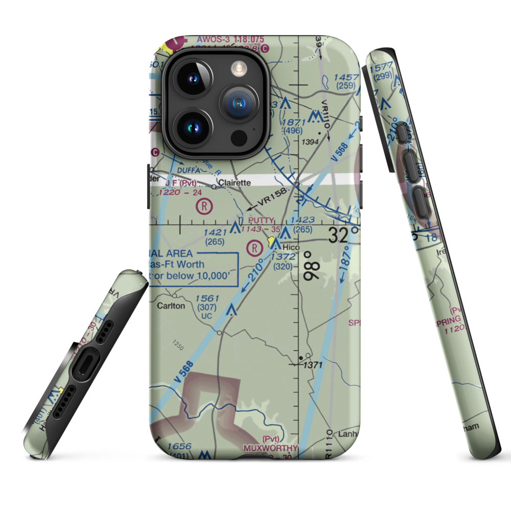 Putty Ranch Airport (TA78) VFR Sectional  Tough iPhone Case iPhone 15 Pro Max model shown