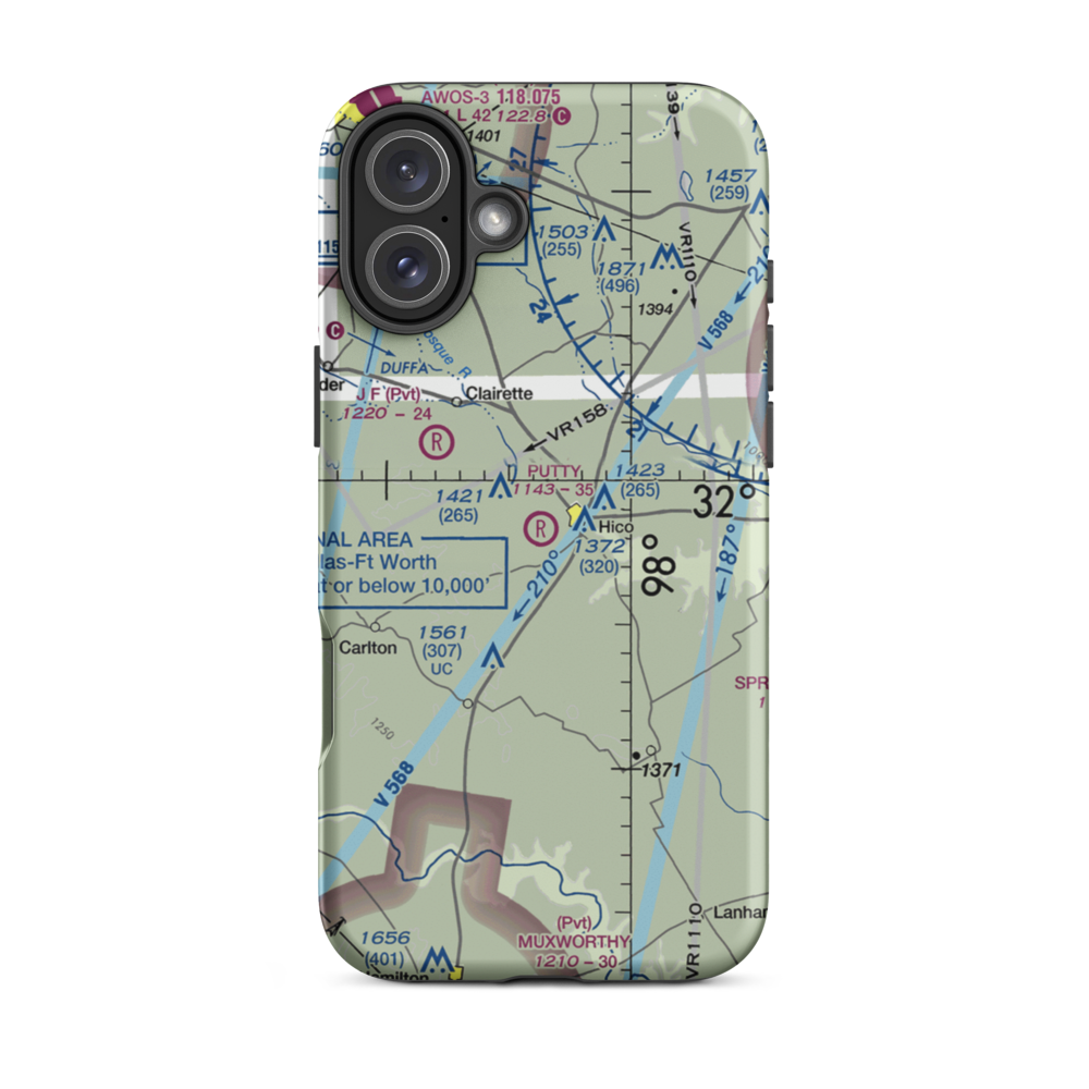 Putty Ranch Airport (TA78) VFR Sectional  Tough iPhone Case iPhone 16 Plus model shown