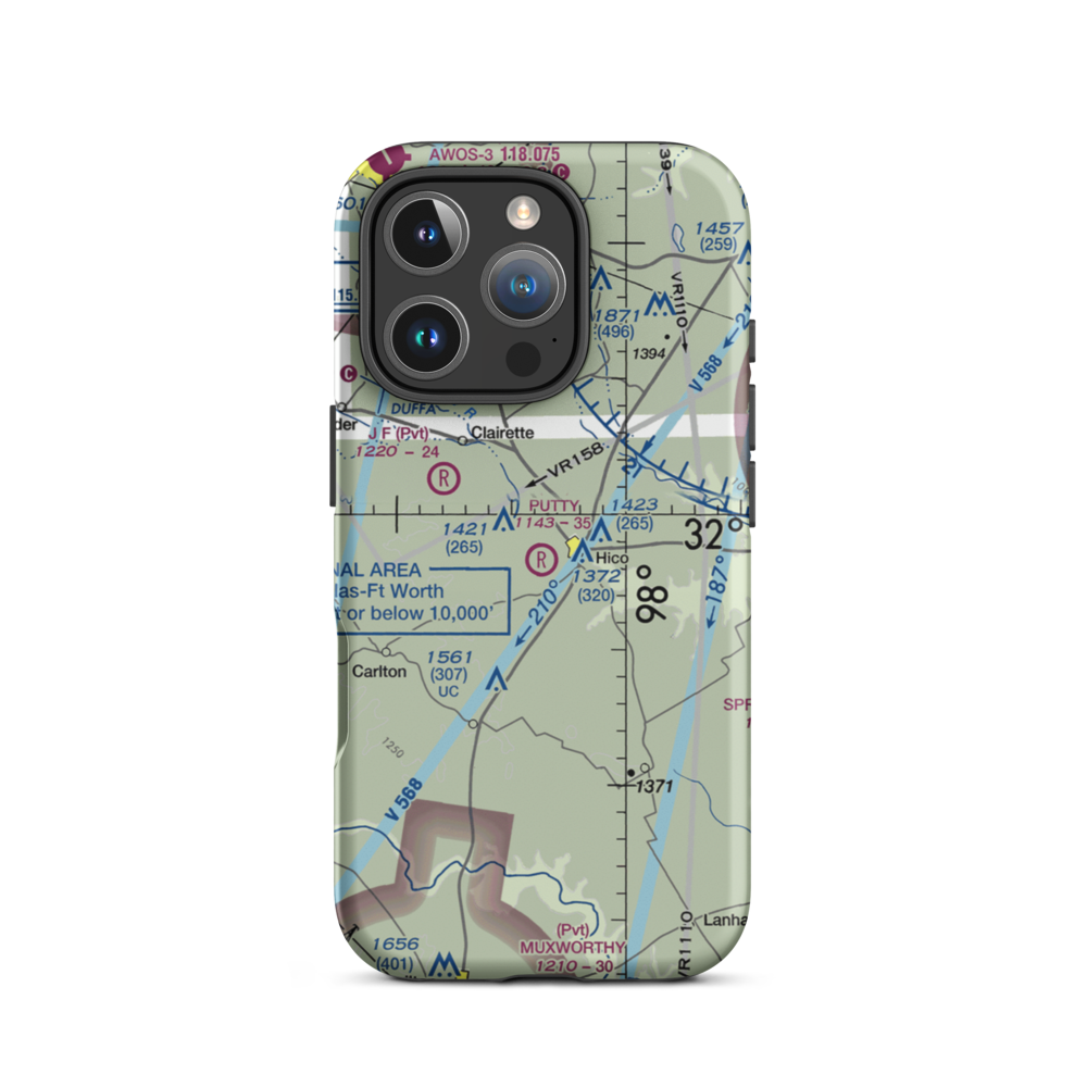 Putty Ranch Airport (TA78) VFR Sectional  Tough iPhone Case iPhone 16 Pro model shown