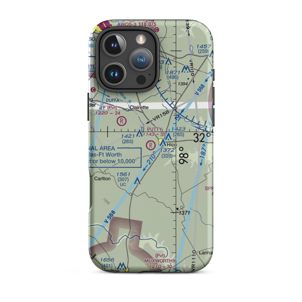 Putty Ranch Airport (TA78) VFR Sectional  Tough iPhone Case iPhone 16 Pro Max model shown